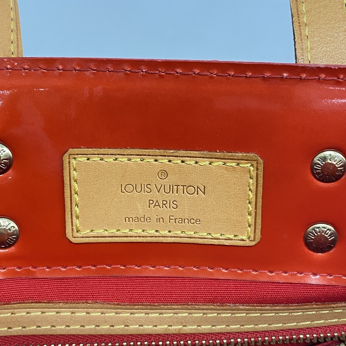 【6ee6398】ルイヴィトン ハンドバッグ ヴェルニ リードPM M91088 ルージュ【中古】レディース