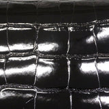 ★SALE【6ee6402-g】エルメス ハンドバッグ ケリー28 アリゲーター ブラック ゴールド金具 U刻印 2wayバッグ【中古】レディース