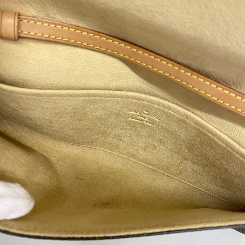 【6ee6411】ルイヴィトン ショルダーバッグ モノグラム ポシェットツインGM M51852 ブラウン【中古】レディース