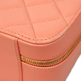 【6ee6416】シャネル ハンドバッグ マトラッセ チェーンショルダー ラムスキン サーモンピンク ゴールド金具 2wayバッグ【中古】レディース