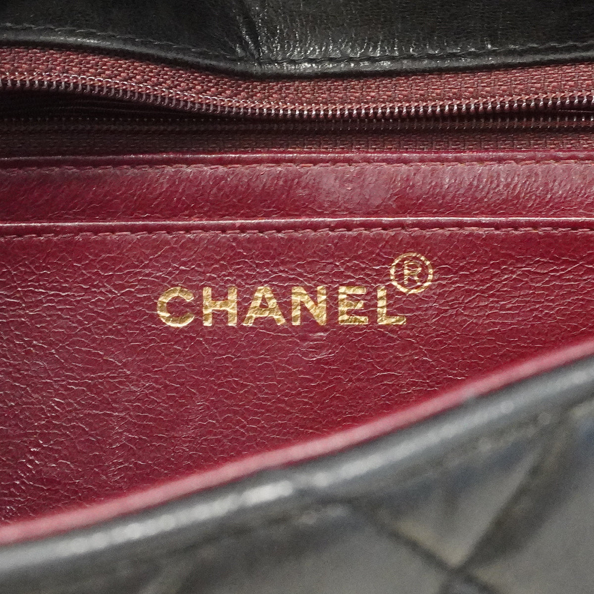 【6ee6417】シャネル ハンドバッグ マトラッセ 親子バッグ ラムスキン ブラック ゴールド金具【中古】レディース