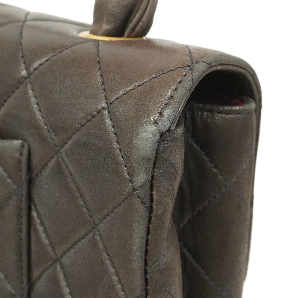 【6ee6417】シャネル ハンドバッグ マトラッセ 親子バッグ ラムスキン ブラック ゴールド金具【中古】レディース