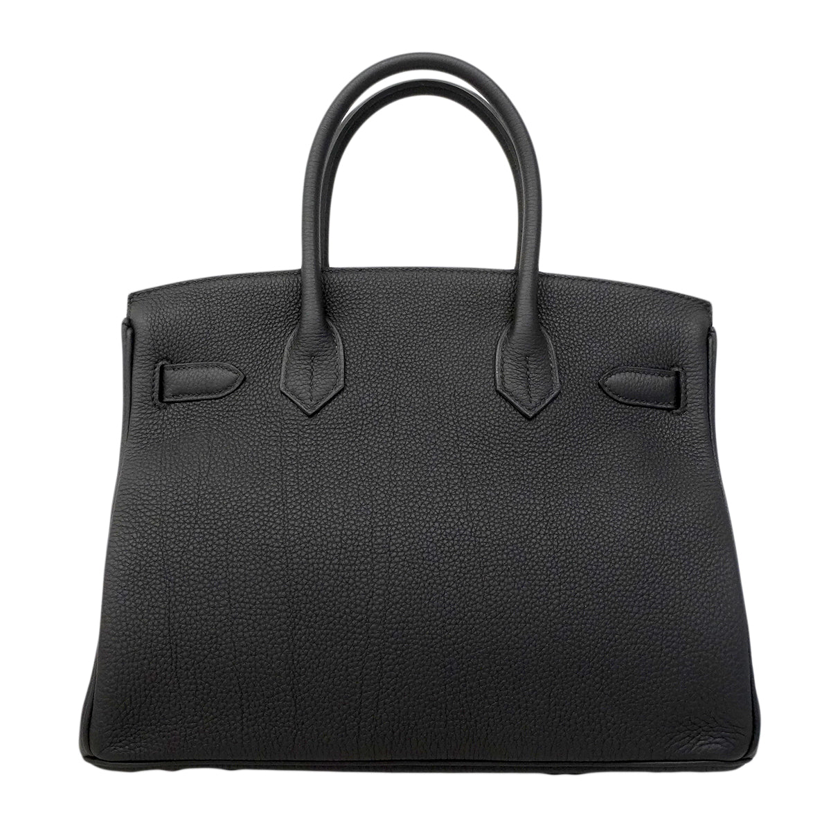 ★SALE【6ee6418-g】エルメス ハンドバッグ バーキン30 トゴ ブラック シルバー金具 W刻印【中古】レディース