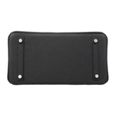 ★SALE【6ee6418-g】エルメス ハンドバッグ バーキン30 トゴ ブラック シルバー金具 W刻印【中古】レディース