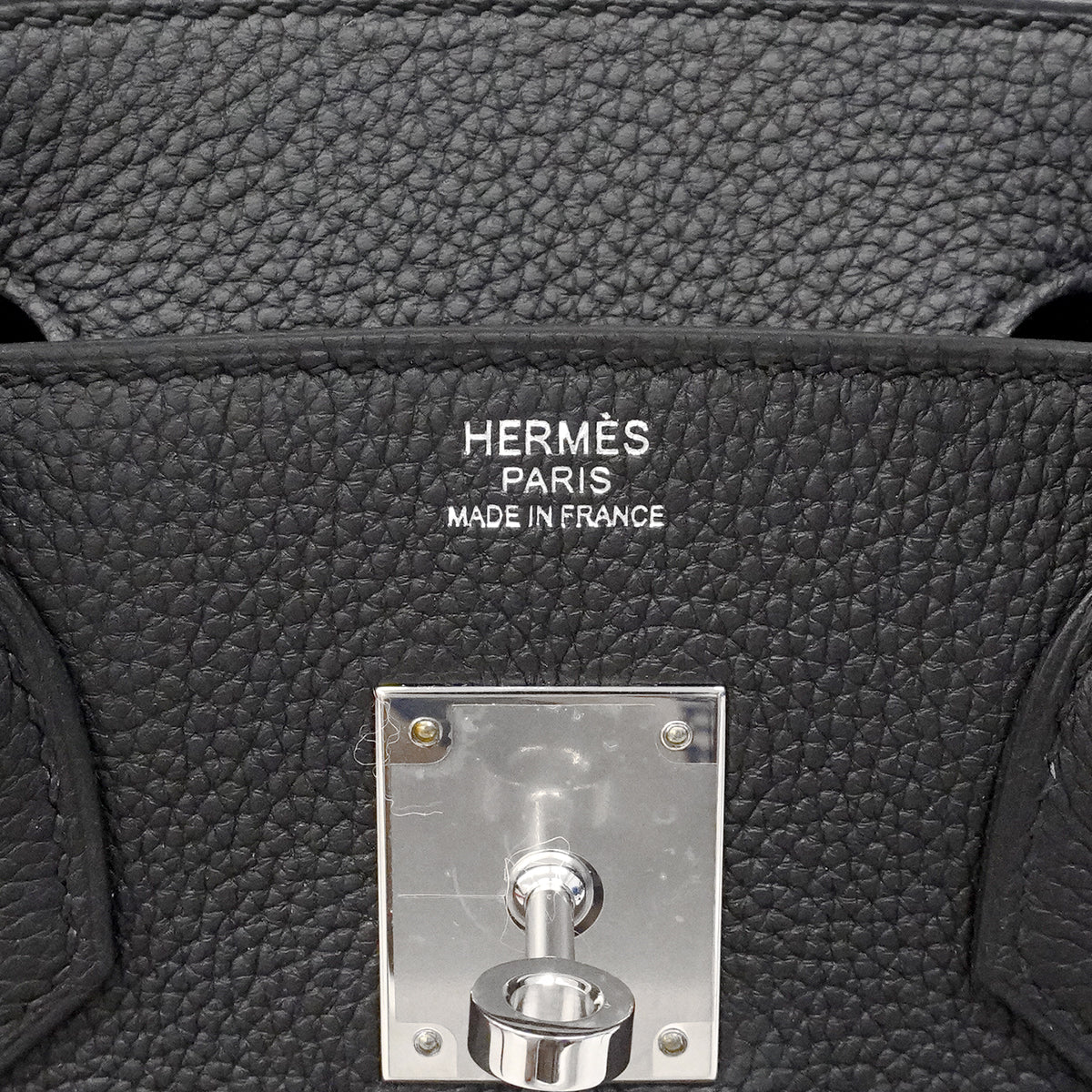 ★SALE【6ee6418-g】エルメス ハンドバッグ バーキン30 トゴ ブラック シルバー金具 W刻印【中古】レディース
