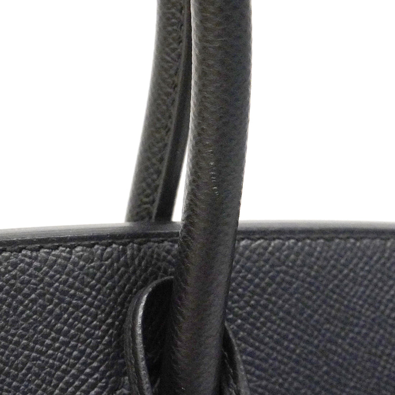 【6ee6419-g】エルメス ハンドバッグ バーキン30 ヴォーエプソン ブラック ゴールド金具 D刻印【中古】レディース