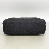【6ee6440-k】シャネル トートバッグ デニム ブラウン ブラック シルバー金具【中古】レディース