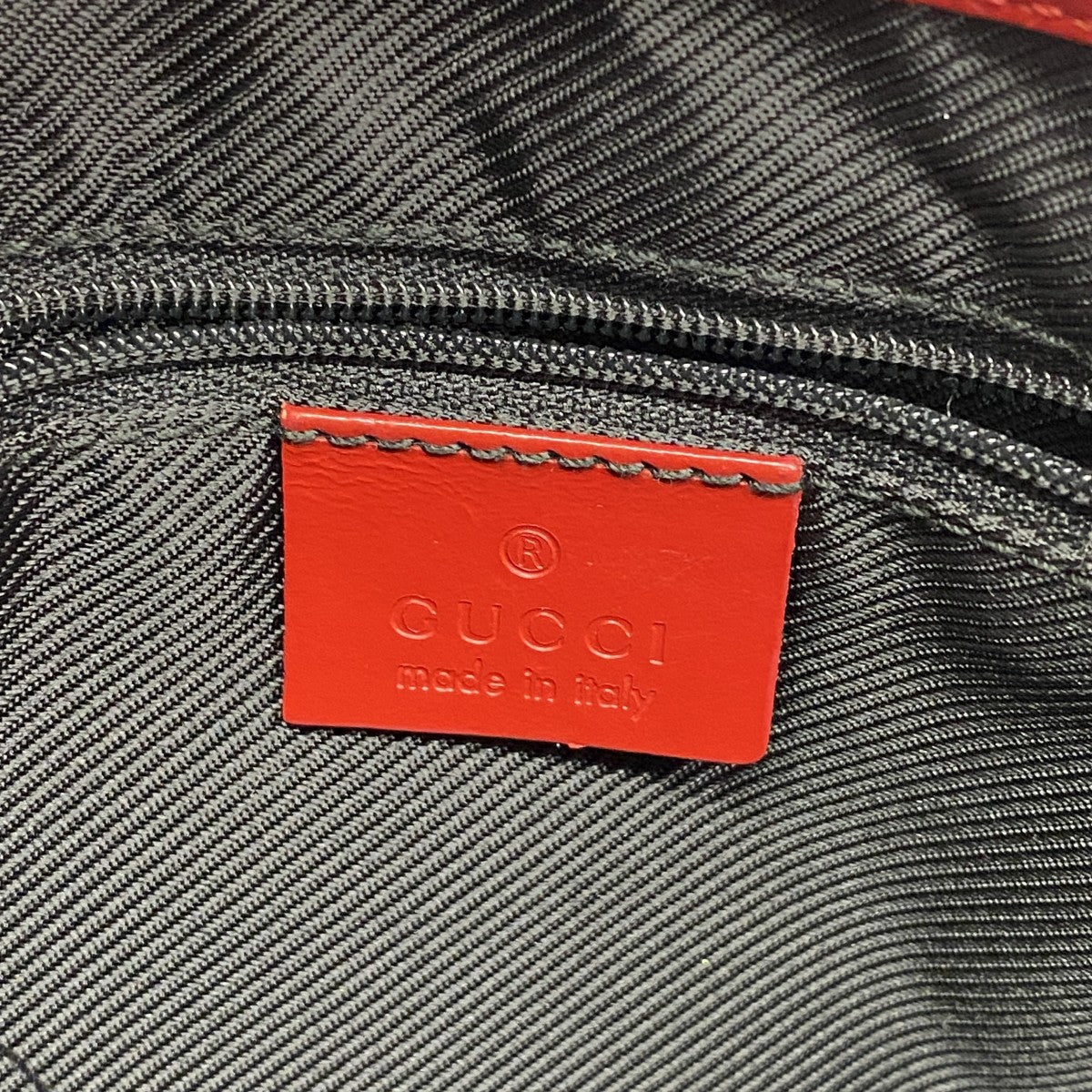 【6ee6441-k】グッチ ショルダーバッグ GGキャンバス/ジャッキー 001 3306 キャンバス レッド ベージュ シャンパンゴールド金具【中古】レディース