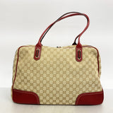 【6ee6465-k】グッチ トートバッグ GGキャンバス プリンシー 162881 キャンバス ベージュ レッド シャンパンゴールド金具【中古】レディース