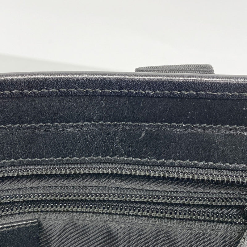 【6ee6466-k】グッチ トートバッグ GGキャンバス 019 0426 キャンバス ネイビー ブラック シルバー金具【中古】レディース