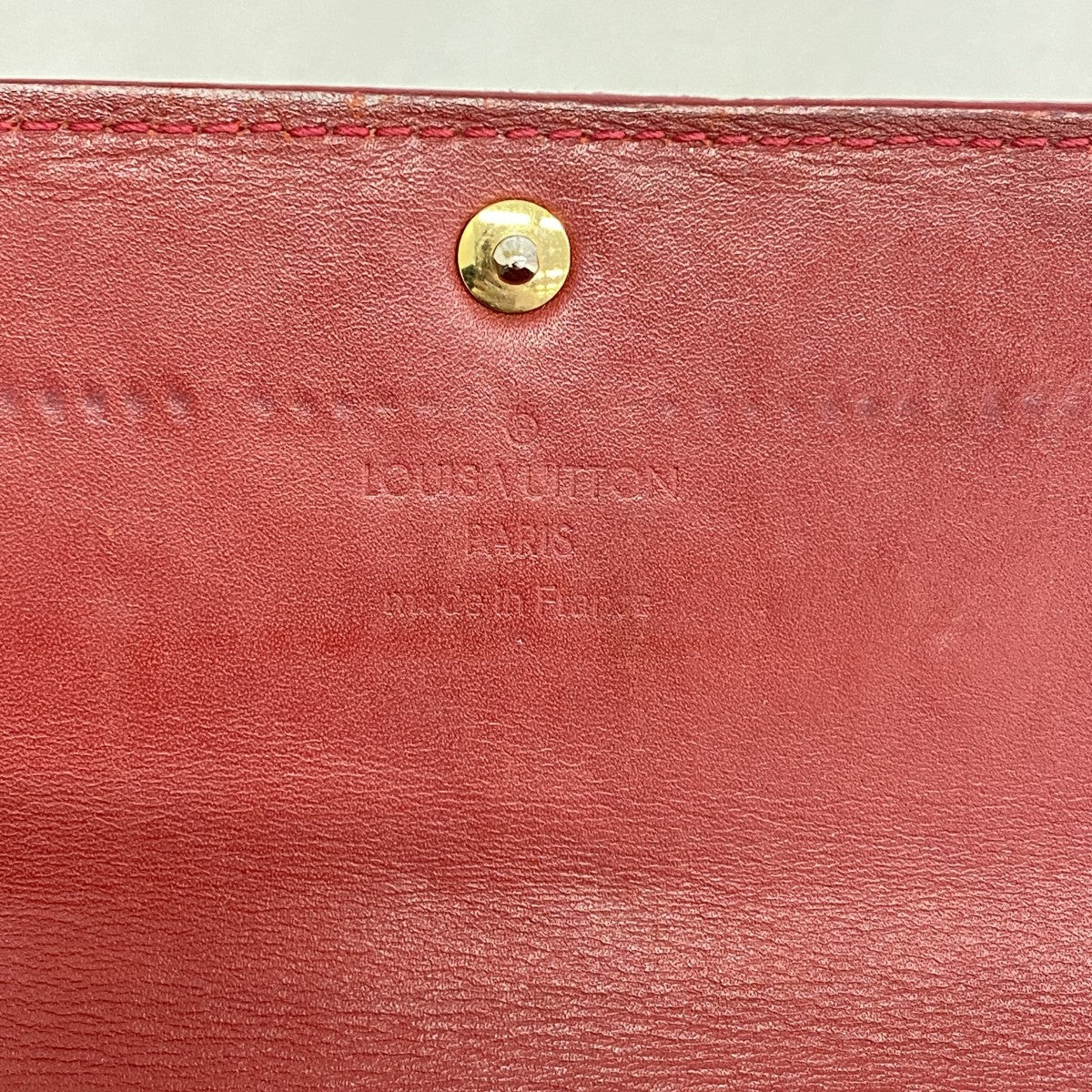 【6ee6501-k】ルイヴィトン 長財布 ヴェルニ ポルトフォイユサラ M93530 ポムダムール【中古】レディース