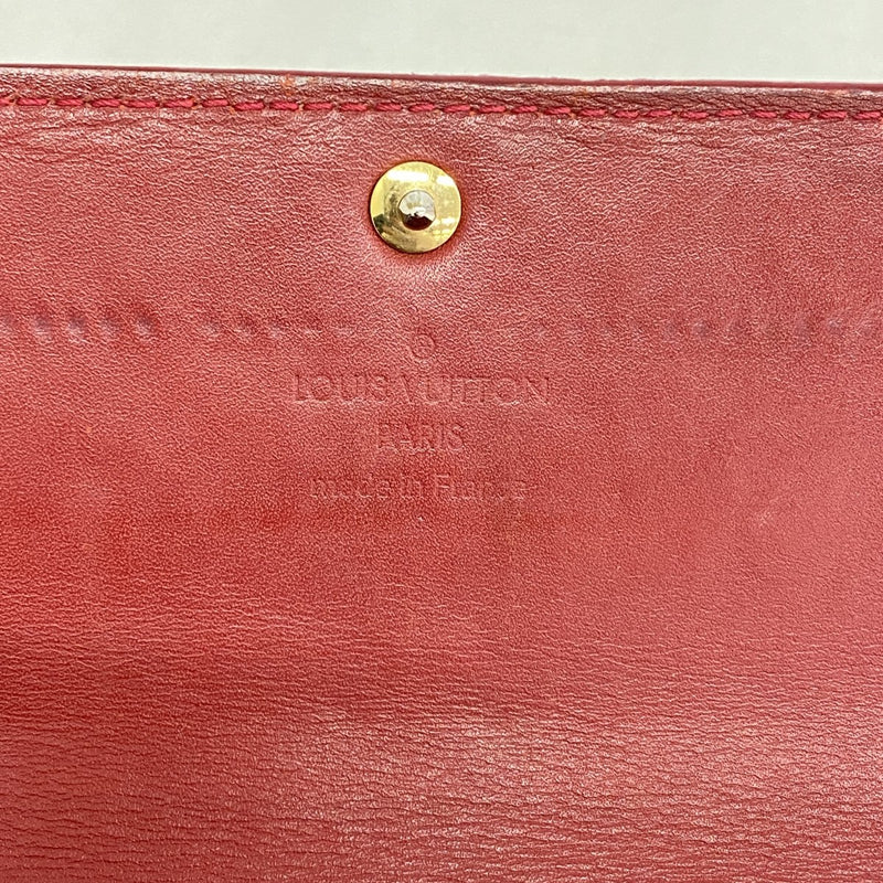 【6ee6501-k】ルイヴィトン 長財布 ヴェルニ ポルトフォイユサラ M93530 ポムダムール【中古】レディース