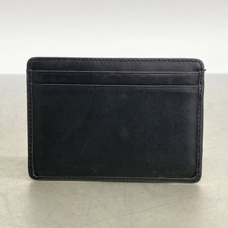 【6ee6503-k】シャネル カードケース カンボン ラムスキン ブラック【中古】レディース