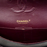 【6ee6504】シャネル ショルダーバッグ マトラッセ Wフラップ Wチェーン キャビアスキン ブラック ゴールド金具【中古】レディース