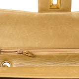 【6ee6505】シャネル ショルダーバッグ マトラッセ Wフラップ Wチェーン ラムスキン ベージュ ゴールド金具【中古】レディース