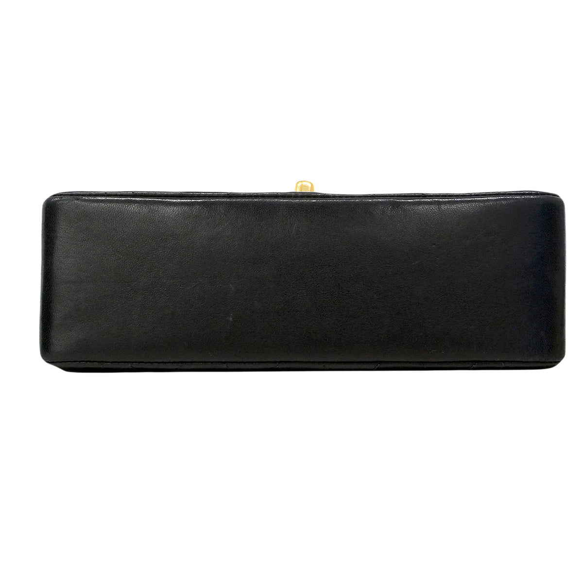 【6ee6507】シャネル ショルダーバッグ ダイアナ チェーンショルダー ラムスキン ブラック ゴールド金具【中古】レディース