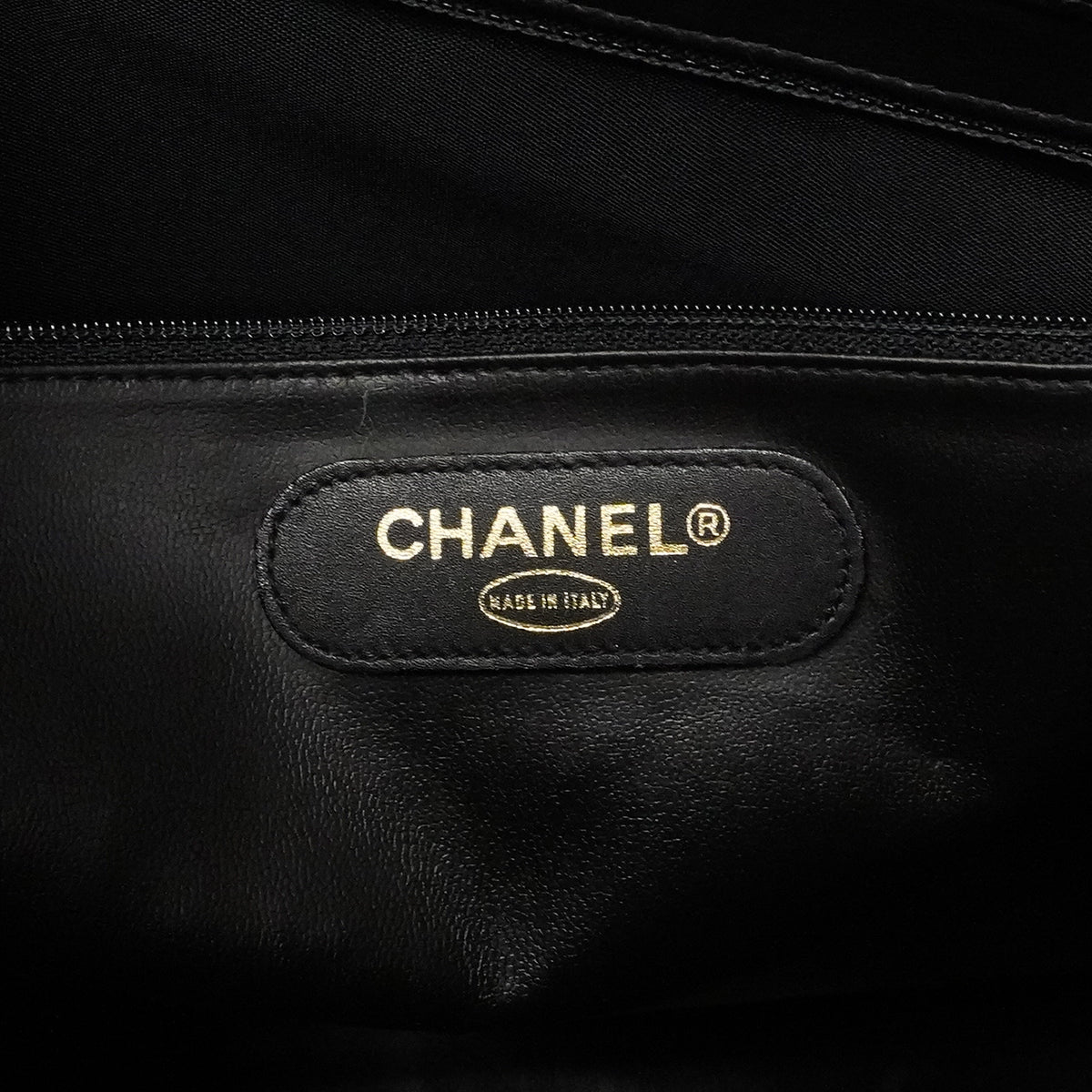 【6ee6508】シャネル ショルダーバッグ ビコローレ チェーンショルダー ラムスキン ブラック ゴールド金具【中古】レディース