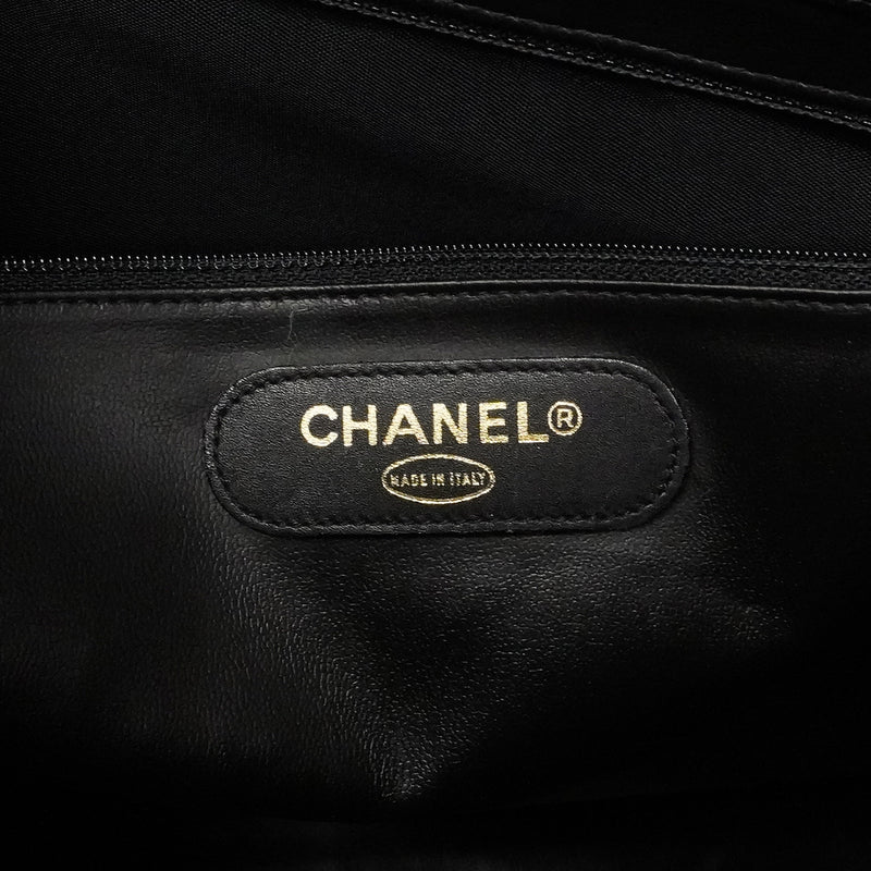 【6ee6508】シャネル ショルダーバッグ ビコローレ チェーンショルダー ラムスキン ブラック ゴールド金具【中古】レディース
