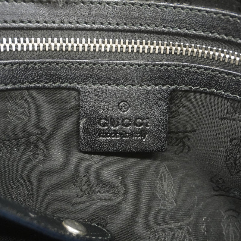 【6ee6512-k】グッチ トートバッグ GGキャンバス 232957 キャンバス ベージュ ブラック ゴールド/シルバー金具【中古】レディース