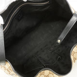 【6ee6512-k】グッチ トートバッグ GGキャンバス 232957 キャンバス ベージュ ブラック ゴールド/シルバー金具【中古】レディース
