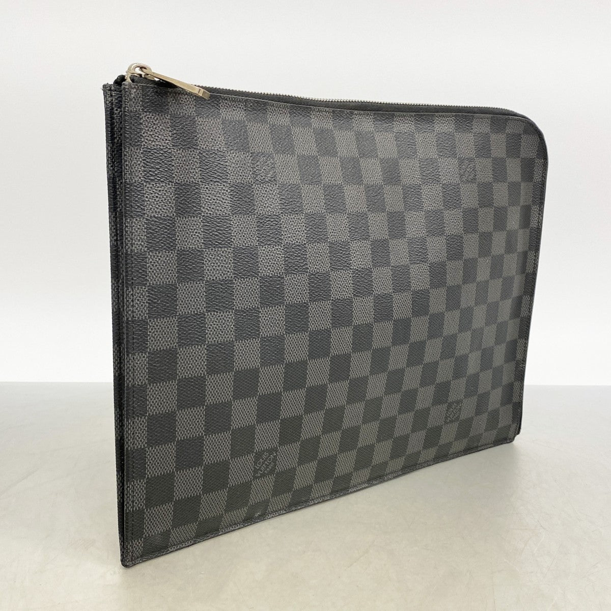 【6ee6540】ルイヴィトン クラッチバッグ ダミエ・グラフィット ポシェットジュールGM N41501 ブラック【中古】メンズ