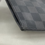 【6ee6540】ルイヴィトン クラッチバッグ ダミエ・グラフィット ポシェットジュールGM N41501 ブラック【中古】メンズ