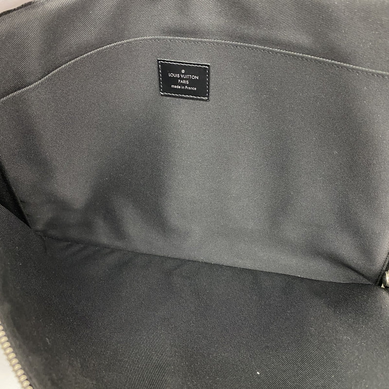 【6ee6540】ルイヴィトン クラッチバッグ ダミエ・グラフィット ポシェットジュールGM N41501 ブラック【中古】メンズ