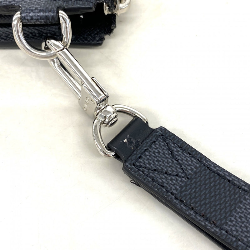 【6ee6547-k】ルイヴィトン 長財布 ダミエ・グラフィット ジッピードラゴンヌ N60379 ブラック グレー【中古】メンズ