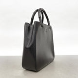 【6ee6550-k】グッチ ハンドバッグ バンブー 002 1061 レザー ブラック シルバー金具【中古】レディース