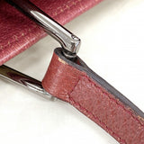 【6ee6551-k】グッチ トートバッグ GGキャンバス 120840 キャンバス ベージュ ボルドー シルバー金具【中古】レディース