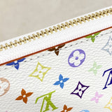 【6ee6559-k】ルイヴィトン 長財布 モノグラム・マルチカラー LV×TMジッピーウォレット M13922 ブロン 村上隆【中古】レディース