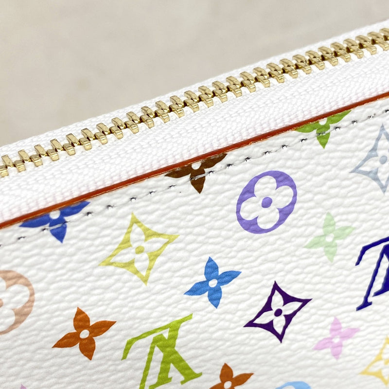 【6ee6559-k】ルイヴィトン 長財布 モノグラム・マルチカラー LV×TMジッピーウォレット M13922 ブロン 村上隆【中古】レディース
