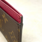 【6ee6562-k】ルイヴィトン カードケース モノグラム ポルトカルトサーンプル M60703 フューシャ【中古】レディース