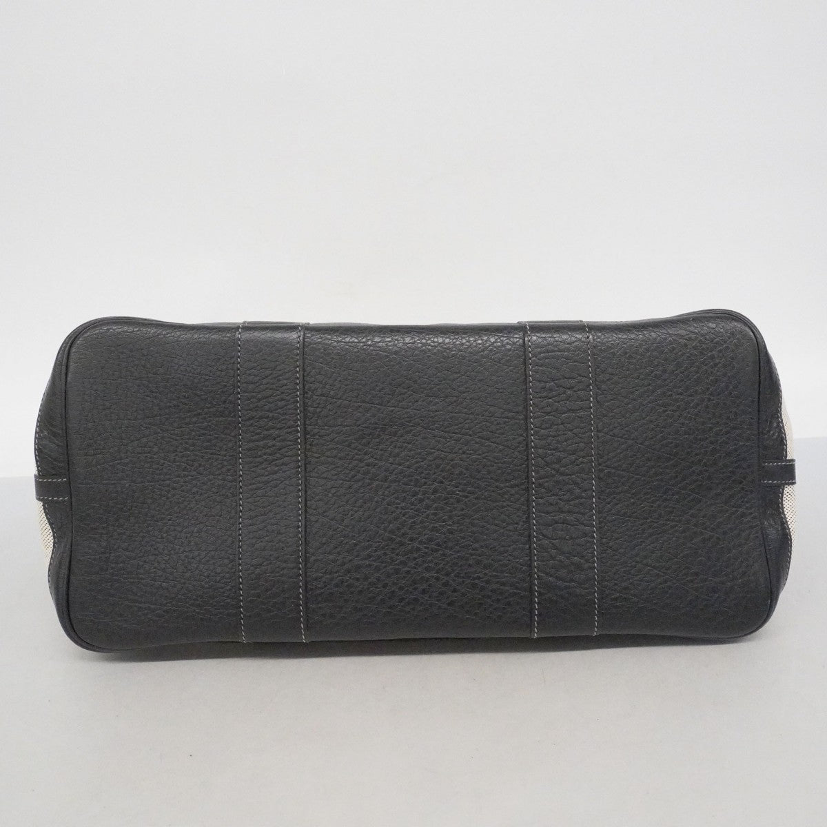 【6ee6564】エルメス トートバッグ ガーデンパーティPM トワルアッシュ ブラック シルバー金具 □J刻印【中古】レディース