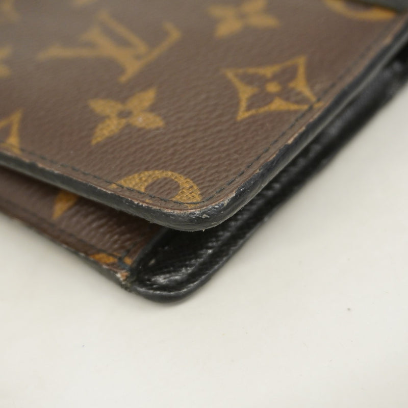 【6ef6593】ルイヴィトン 長財布 モノグラム・マカサー ポルトフォイユタノン M93800 ブラウン【中古】メンズ