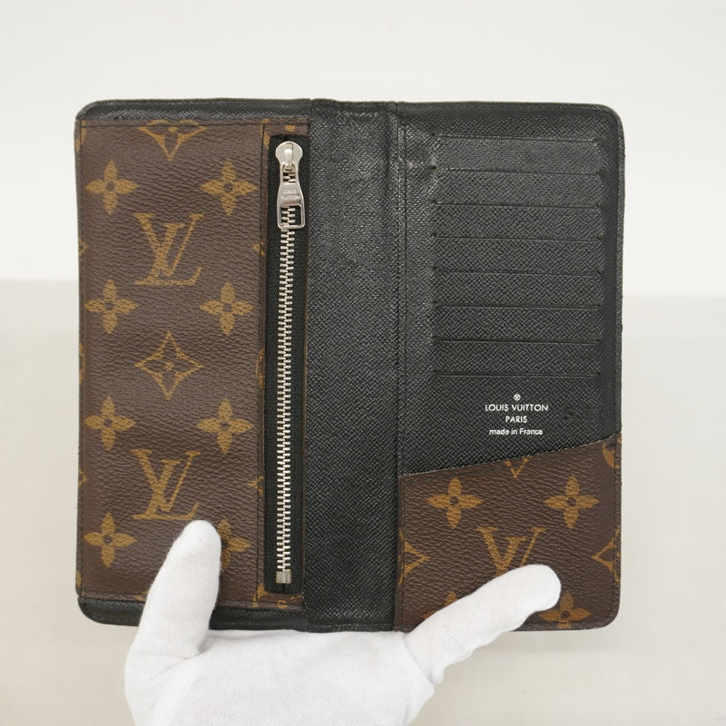 【6ef6593】ルイヴィトン 長財布 モノグラム・マカサー ポルトフォイユタノン M93800 ブラウン【中古】メンズ