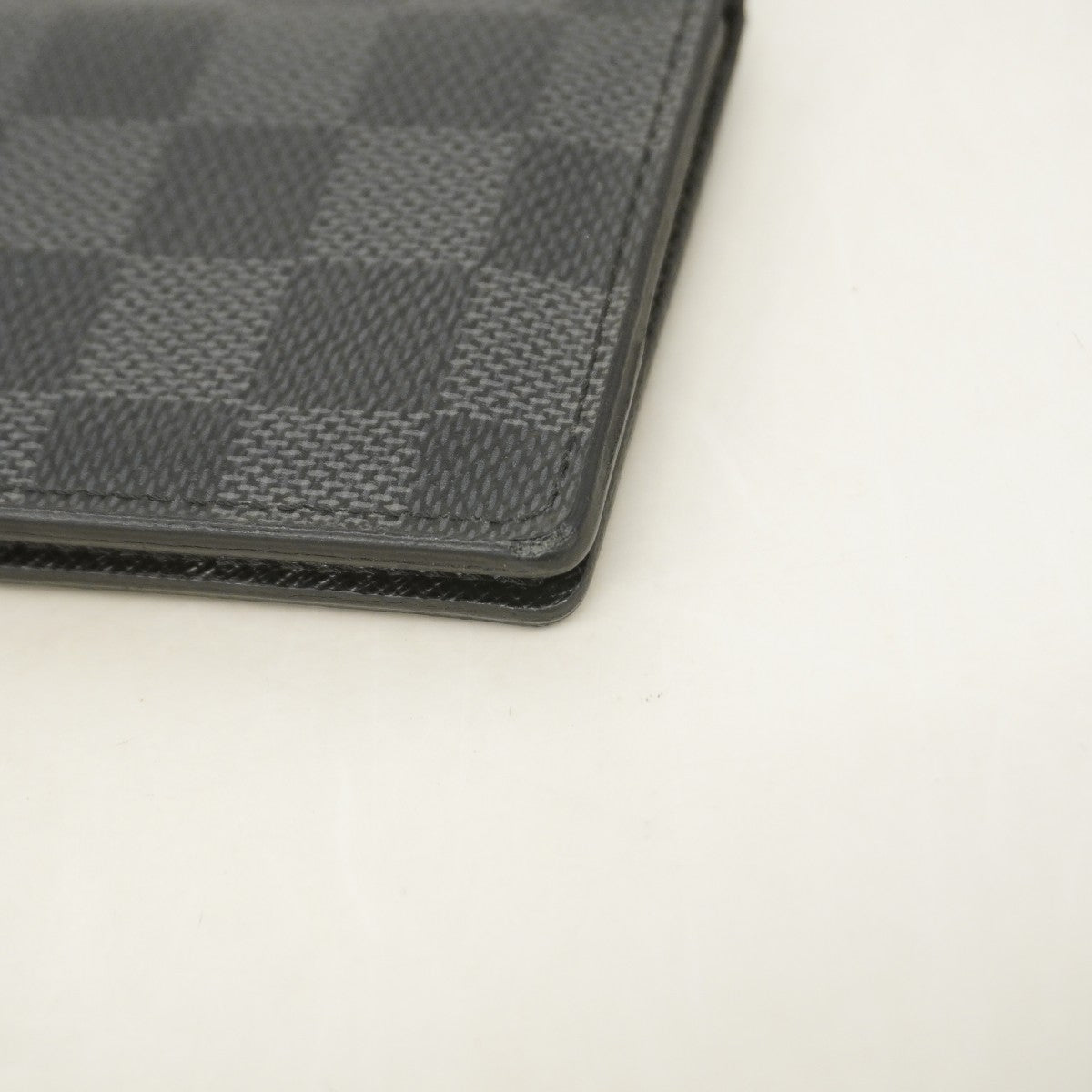 【6ef6597】ルイヴィトン カードケース ダミエ・グラフィット オーガナイザードゥポッシュ N63143 ブラック【中古】メンズ