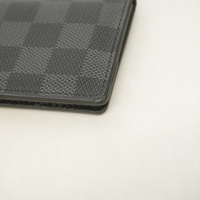 【6ef6597】ルイヴィトン カードケース ダミエ・グラフィット オーガナイザードゥポッシュ N63143 ブラック【中古】メンズ