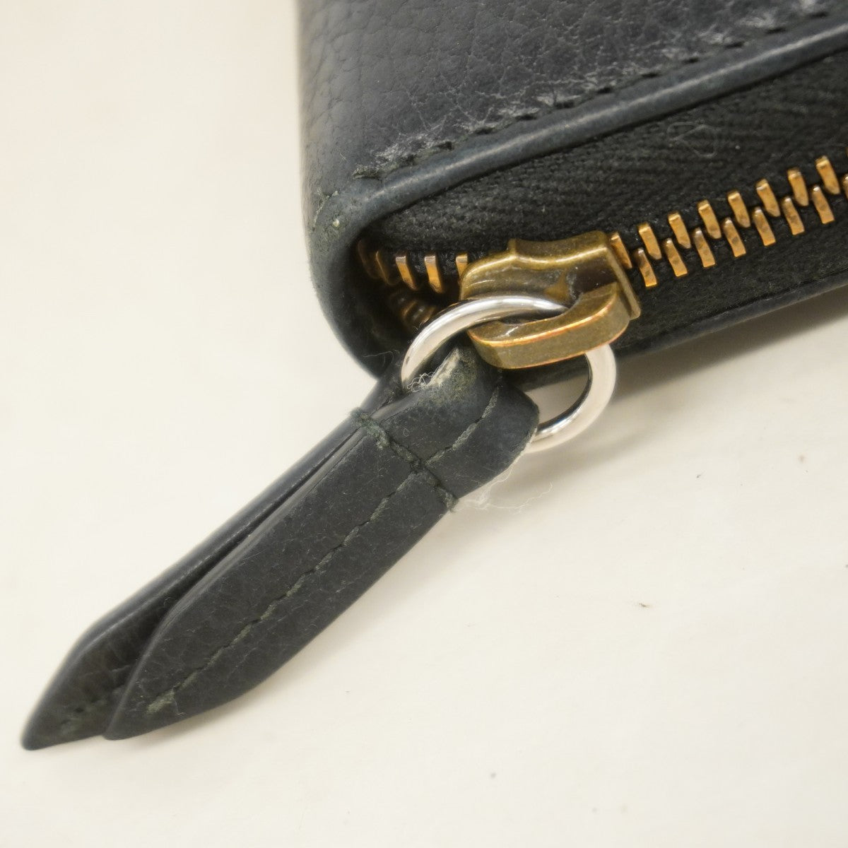 【6ef6598】グッチ 長財布 GGマーモント 524291 レザー ブラック ゴールド金具【中古】レディース