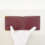 【6ef6600】カルティエ 財布 マスト レザー ボルドー ゴールド金具【中古】レディース
