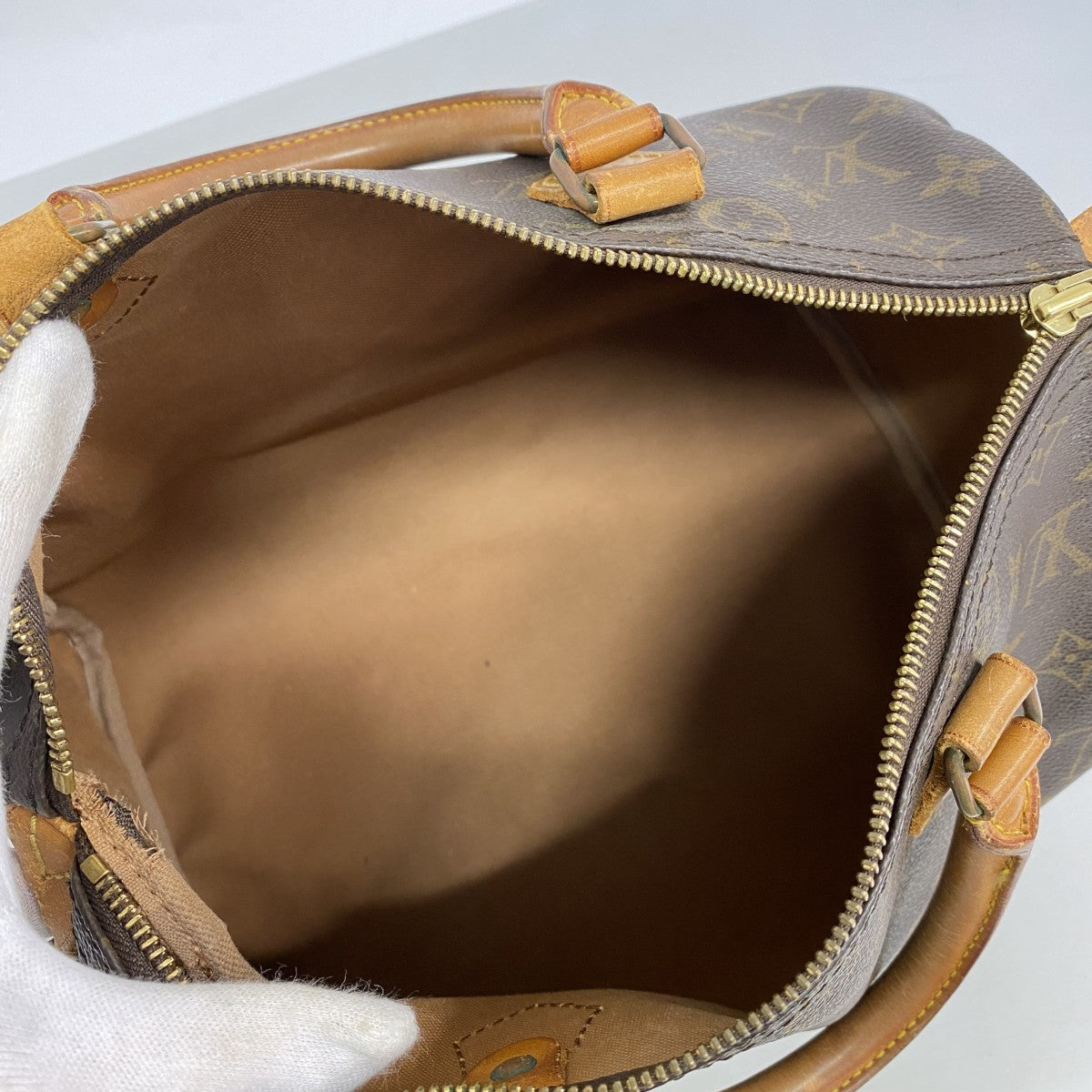 【6ef6613】ルイヴィトン ハンドバッグ モノグラム スピーディ30 M41526 ブラウン【中古】レディース