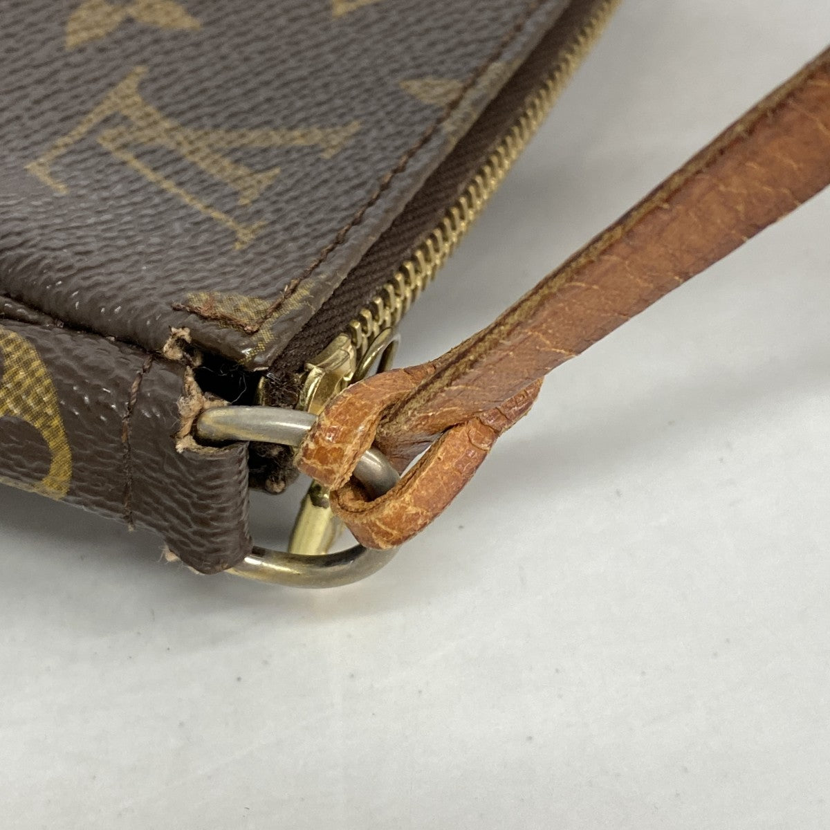 【6ef6618】ルイヴィトン ポーチ モノグラム ポシェットアクセソワール M51980 ブラウン【中古】レディース