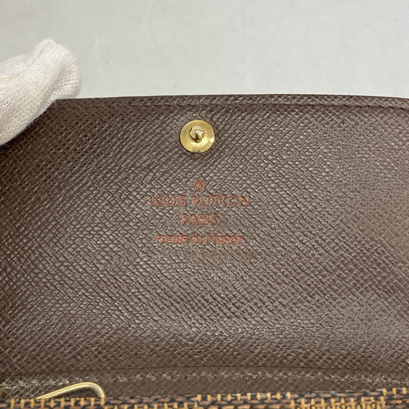 【6ef6621】ルイヴィトン キーケース ダミエ ミュルティクレ6 N62630 エベヌ【中古】メンズ レディース ユニセックス