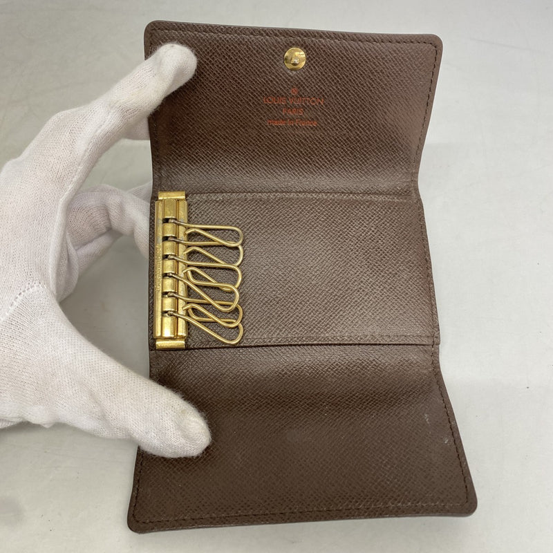 【6ef6621】ルイヴィトン キーケース ダミエ ミュルティクレ6 N62630 エベヌ【中古】メンズ レディース ユニセックス