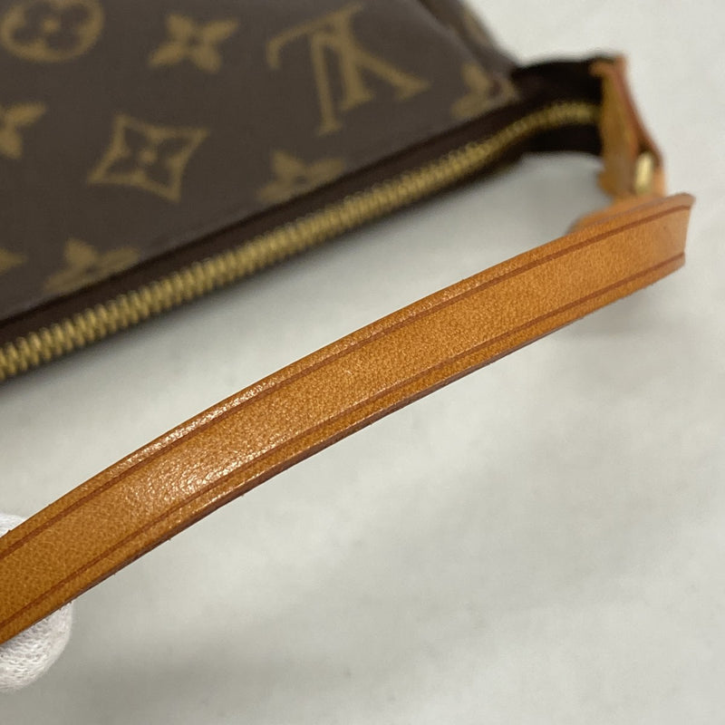 【6ef6630】ルイヴィトン ポーチ モノグラム ポシェットアクセソワール M51980 ブラウン【中古】レディース