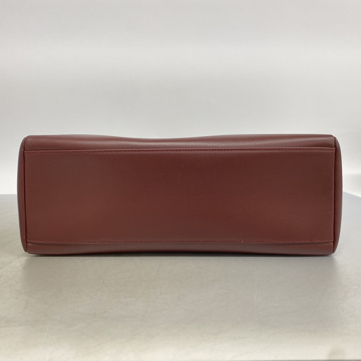 【6ef6640】カルティエ ショルダーバッグ マスト レザー ボルドー ゴールド金具【中古】レディース