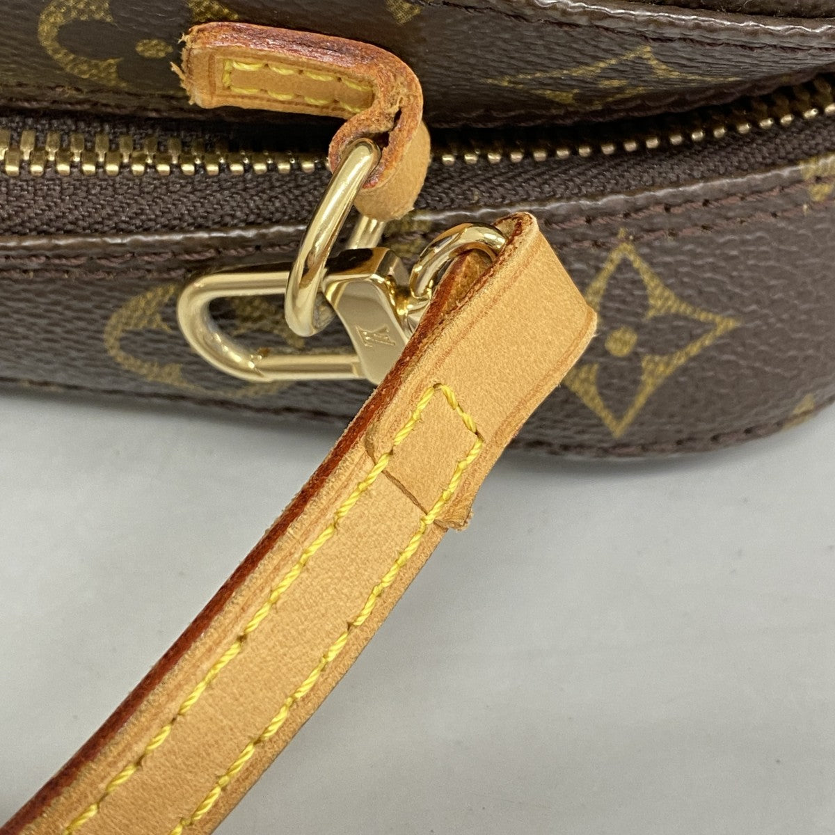 【6ef6643】ルイヴィトン ハンドバッグ モノグラム スポンティーニ M47500 ブラウン 2wayバッグ【中古】レディース
