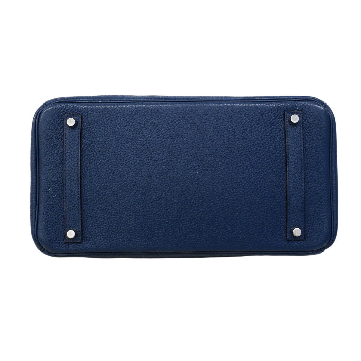 【6fa0015】エルメス ハンドバッグ バーキン35 トゴ ブルードブリュス シルバー金具 □N刻印 刻印不鮮明【中古】レディース