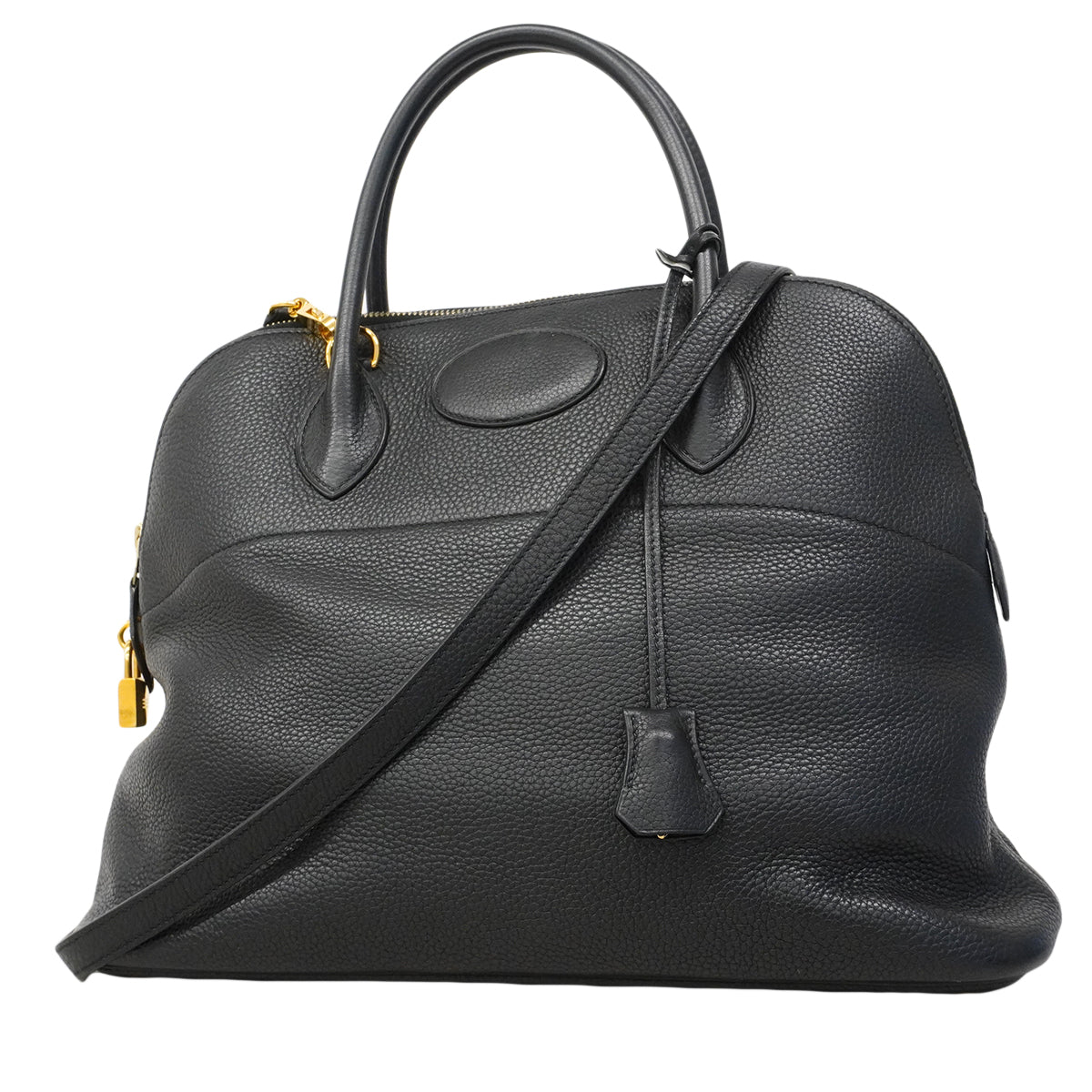 【6fa0016】エルメス ハンドバッグ ボリード35 トリヨン ブラック ゴールド金具 □L刻印 2wayバッグ【中古】レディース