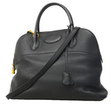 【6fa0016】エルメス ハンドバッグ ボリード35 トリヨン ブラック ゴールド金具 □L刻印 2wayバッグ【中古】レディース